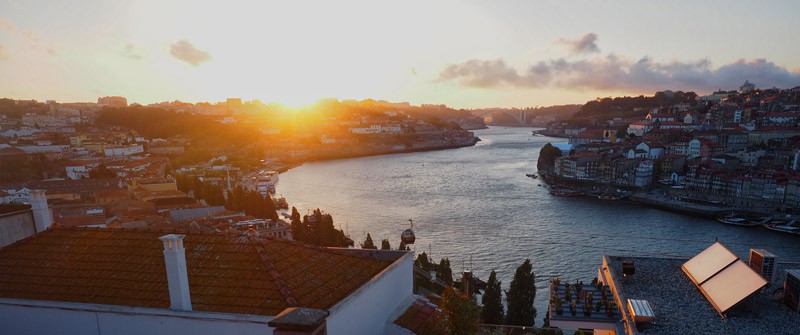 Sundown at Douro 21:9 Wallpaper